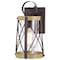 Vaxcel Harwood 1 Light Bronze Dusk to Dawn Farmhouse Outdoor Wall Lantern Clear Glass T0631 - alternate 9